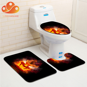 De moda pp 3 pieza suave anti-slip de baño alfombras alfombra de <span class=keywords><strong>juego</strong></span> de halloween - Product Image 6