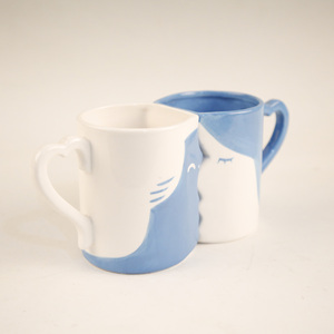 Vente chaude Ensemble de tasses créatives en forme de baiser pour couple - Product Image 2