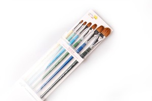 Jordan vendita calda Filbert setola capelli manico in legno colorato pennello per <span class=keywords><strong>pittura</strong></span> a <span class=keywords><strong>olio</strong></span> <span class=keywords><strong>pennelli</strong></span> per <span class=keywords><strong>pittura</strong></span> artistica - Product Image 4