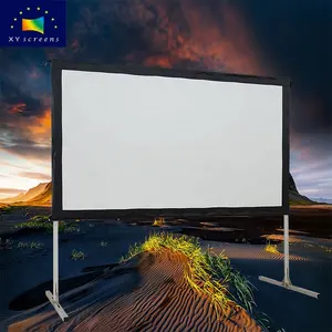 XYSCREENS Top Selling Quick Folding Portable Front/Rear Projection/Projector Screen for Outdoor Use 60-135 inches