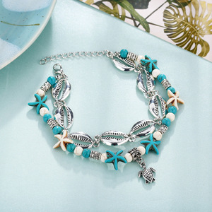If Artilady-Bracelet de cheville en perles coquillage pour femmes, nouvelle collection, style <span class=keywords><strong>Vintage</strong></span>, bohème, bijou de jambes, chaîne de cheville, cadeau - Product Image 4