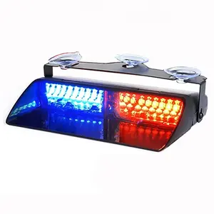 Luz LED estroboscópica de advertencia de emergencia para coche, luz intermitente para tablero de automóvil, cubierta, rojo, azul, blanco, ámbar, verde, 16LED