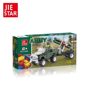 Ejército bloques inteligente modelo ilumine juguetes con lanzadores de cohetes. - Product Image 2