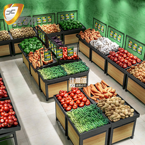 Scaffale di esposizione della frutta e della verdura fresca dello scaffale del supermercato di prezzi ragionevoli di <span class=keywords><strong>vendita</strong></span> calda - Product Image 3
