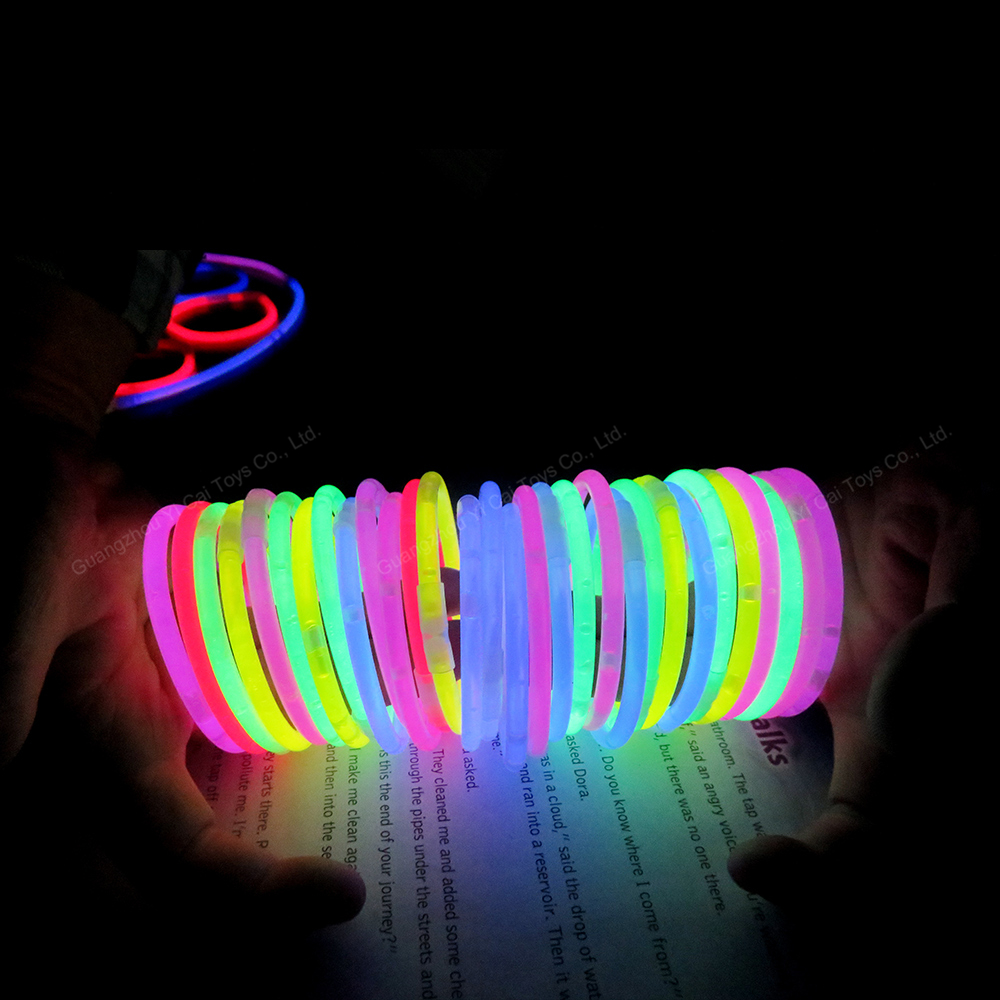 Светящиеся яркие детские браслеты, светящиеся палочки с разъемом
