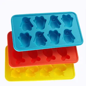 Bandeja de gelo do silicone da forma animal personalizada/bandeja do cubo de gelo fornecedor da fábrica