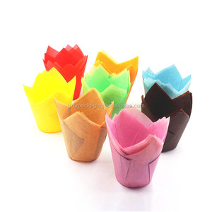 Al por mayor Tulip papel Cupcake liners, magdalenas muffins casos - Product Image 4