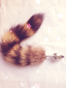 Tapón Anal <span class=keywords><strong>de</strong></span> Acero Inoxidable Real Tail, Barato, Diseño <span class=keywords><strong>de</strong></span> <span class=keywords><strong>Cola</strong></span> <span class=keywords><strong>de</strong></span> <span class=keywords><strong>Zorro</strong></span> del Norte, Tapón Anal <span class=keywords><strong>de</strong></span> Mapache - Product Image 3