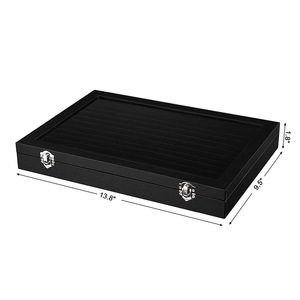 Manufacturer Customized Leather Looking Velvet Ring Jewelry Box <strong>Earring</strong> <strong>case</strong> - Product Image 3