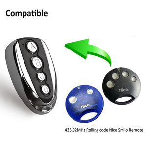 Compatible <span class=keywords><strong>Nice</strong></span> Smilo 433 mhz <span class=keywords><strong>Rolling</strong></span> <span class=keywords><strong>Code</strong></span> Pour Garage Porte <span class=keywords><strong>Nice</strong></span> Smilo Remplacement - Product Image 1