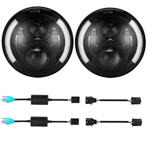linterna 7 pulgadas x 4 4x4 Off road H4 H13 Hi/<span class=keywords><strong>Lo</strong></span> haz automático de faros de led bombillas h4 para Jeep Wrangler JK CJ - Product Image 4