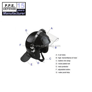A prueba de agua anti policía antidisturbios casco con protector de cuello - Product Image 1