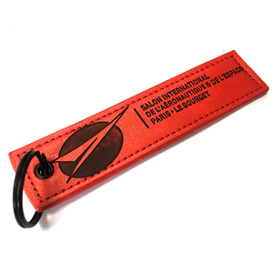 Llavero de cuero genuino Pu promocional con llavero negro para regalo de coche - Product Image 1