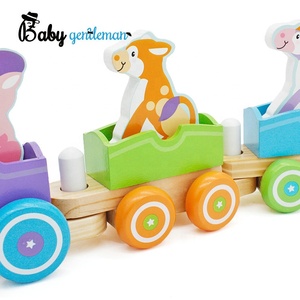 Meilleure vente enfants éducatifs en bois animal <span class=keywords><strong>train</strong></span> jouet pour tirer <span class=keywords><strong>le</strong></span> long de Z05092C - Product Image 6