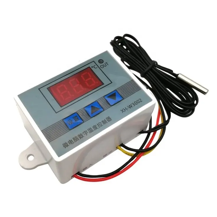 Controlador de temperatura LED Digital profesional, regulador de termostato 10A, 12V, 24V, 220V, W3002, XH-3002