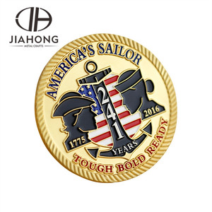 Haute qualité souvenir utilisé <span class=keywords><strong>marine</strong></span> royale <span class=keywords><strong>canadienne</strong></span> plaqué or pièce de monnaie en métal - Product Image 6
