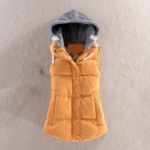 <span class=keywords><strong>Chaleco</strong></span> de algodón con capucha para <span class=keywords><strong>mujer</strong></span>, <span class=keywords><strong>chaleco</strong></span> <span class=keywords><strong>acolchado</strong></span> de algodón grueso - Product Image 5