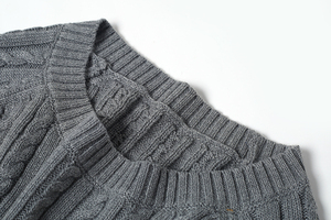 Manches longues câble tricot mignonne fantaisie fille <span class=keywords><strong>pas</strong></span> <span class=keywords><strong>cher</strong></span> <span class=keywords><strong>pull</strong></span> en cachemire femmes - Product Image 5