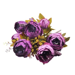 Commercio all'ingrosso di eventi di nozze di seta fiore di plastica fiori artificiali