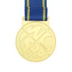 Custom designed 스포츠 custom 상 금 기념품 있을 듯 하네요 다이빙 medal 와 ribbon 드레이프