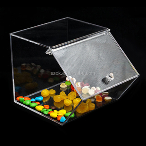 Bán buôn trắng rõ ràng lớn Acrylic Hộp siêu thị Acrylic ngọt ngào hộp trắng Acrylic Hộp cho hiển thị thực phẩm - Product Image 5