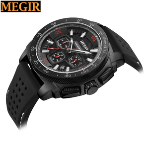 Oficial Megir reloj 2056 modelo grande reloj de lujo para hombre casual - Product Image 1