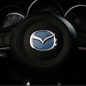 Auto Lenkrad Logo Garnitur Abdeckung Trim Aufkleber Dekoration für 2017 2018 2019 Mazda CX-5 CX5 KF 2TH Autozubehör