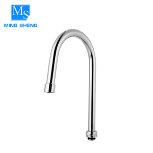Moderne stylecommercial bar robinet 2 dans 1 en laiton fixé au mur de cuisine col de cygne évier mélangeur - Product Image 2