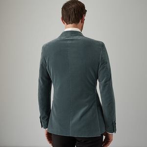 <span class=keywords><strong>Velours</strong></span> Pleuche Tissu Double Boutonnage Manteaux pour <span class=keywords><strong>Homme</strong></span> <span class=keywords><strong>Velours</strong></span> Côtelé Italie Style Mens <span class=keywords><strong>Blazer</strong></span> - Product Image 5