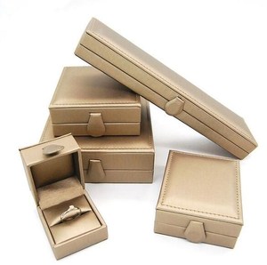 Logo personalizzato In Pelle di Velluto Dell'annata di Imballaggio Anello Box Contenitore di Monili Del Braccialetto Della Collana Insieme Dei Monili Scatole in Blu Oro <span class=keywords><strong>Argento</strong></span> - Product Image 2