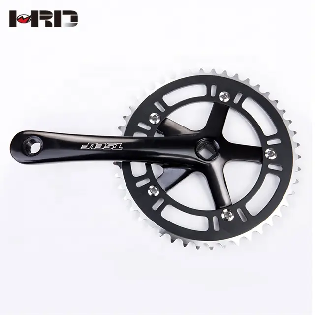 A1-AS140 Bicycle parts anodized 44T 46T 47T 48T 49T chainrings aluminum alloy bike crankset fixed gear bike crank set