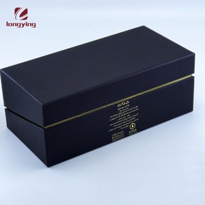 Trung Quốc Tùy Chỉnh Sang Trọng Đen Hot Stamping Foil Flip Box Hộp Các Tông Với 2 Chai Thủy Tinh Cho Trà Cà Phê Mật Ong Hộp Bao Bì Thực Phẩm - Product Image 3