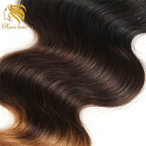 Lsy barato al por mayor 3 tono Ombre peruano ofertas del paquete del pelo para la venta Original 1B 4 30 de color del pelo teje - Product Image 5