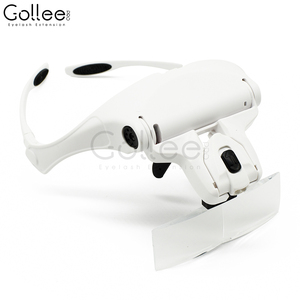 1.0X... 1.5X... 2.0X... 2.5X... <span class=keywords><strong>3</strong></span>.5X lupa gafas de pestañas lupa | lupa con luz LED - Product Image 2