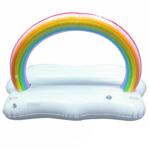 Arco iris y nube inflable flotadores balsa colchón para verano playa piscina - Product Image 2