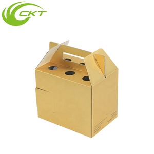 Biodegradable cartón corrugado de embalaje de papel de impresión de un solo <span class=keywords><strong>vino</strong></span> de la botella de <span class=keywords><strong>vino</strong></span> de caja de regalo - Product Image 4