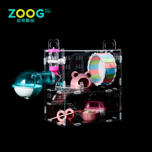 Lujo dos capas base acrílico jaula del hámster para la venta - Product Image 1