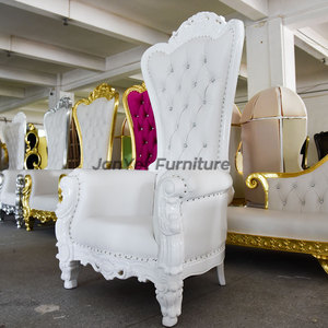 <span class=keywords><strong>Sedia</strong></span> Trono Bianca in Pelle Stile <span class=keywords><strong>Barocco</strong></span> per Matrimoni ed Eventi, Vendita all'Ingrosso - Product Image 5