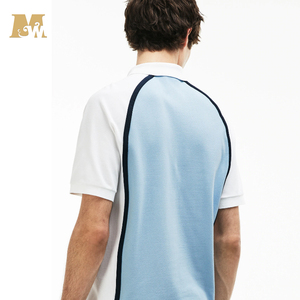 Nuevo estilo de buena calidad para <span class=keywords><strong>hombre</strong></span> camisa de Polo de panel en contraste de caballo seco camisa de Polo - Product Image 4