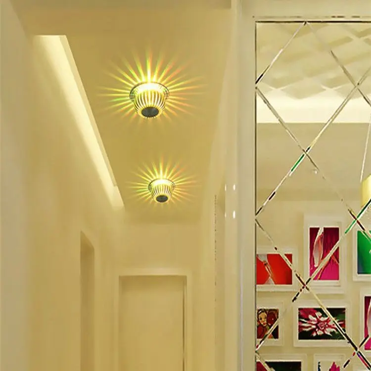 3 W LED Zucca Luci di Soffitto Moderna Da Incasso In Alluminio decorazione della stanza da Letto Lampada Da Salotto di Illuminazione luminare