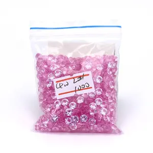 wholesale price of 1000pcs/pack 2# pink ruby 1-3mm lab created corundum loose round synthetic ruby