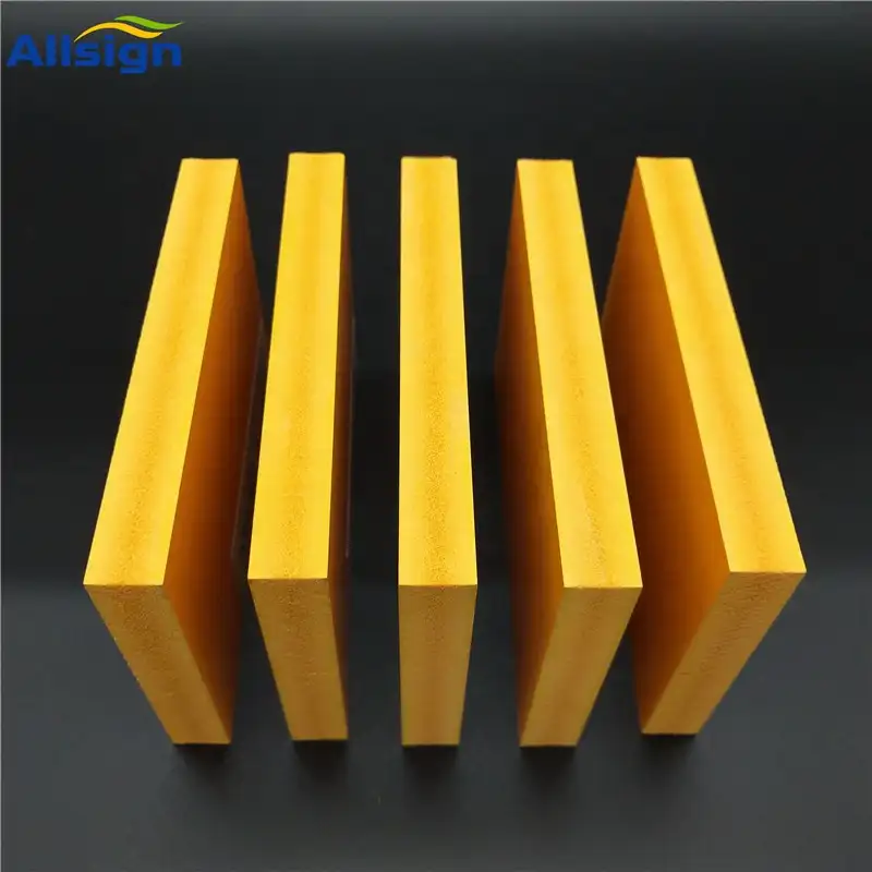 high density yellow pvc rigid foam board for furniture