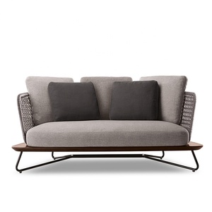 Moderne stil alle <span class=keywords><strong>hand</strong></span>-gemacht outdoor <span class=keywords><strong>rattan</strong></span> möbel seil weben <span class=keywords><strong>sofa</strong></span> <span class=keywords><strong>set</strong></span> für garten oder terrasse nutzen
