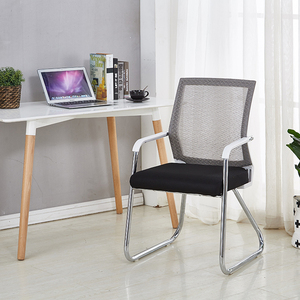 Venta al por mayor de metal <span class=keywords><strong>piernas</strong></span> negro arco de forma colorida de la espalda de tela de malla de computadora personal silla de oficina sin ruedas - Product Image 5