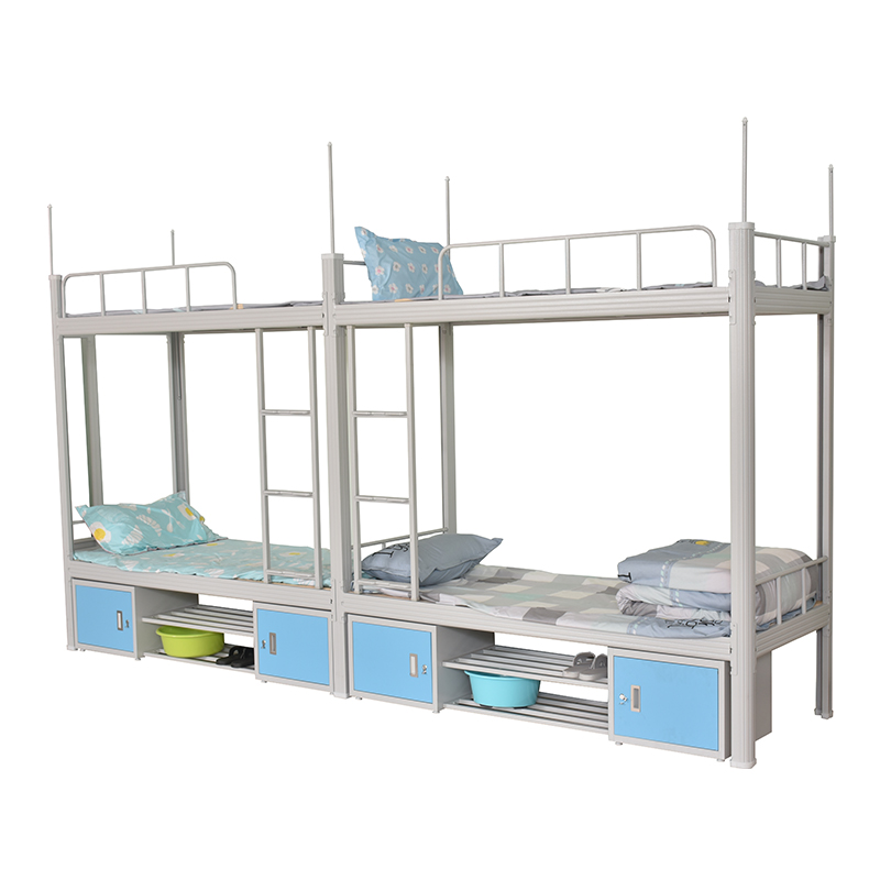 Популярная Современная стальная кровать из металла, двухъярусная кровать для квартиры