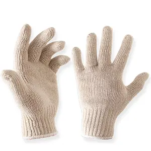 Plain white construction gloves western safety glove