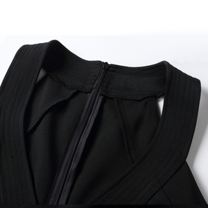 <span class=keywords><strong>Nero</strong></span> <span class=keywords><strong>elegante</strong></span> del vestito boutique di moda vestito su misura - Product Image 4