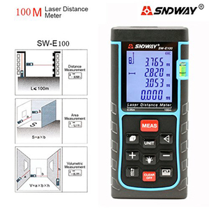 SNDWAY SW-E100 100 m Numérique Laser Mètre de Distance Laser Compteur Télémètre <span class=keywords><strong>Surface</strong></span> Volume Mesure Outil - Product Image 3
