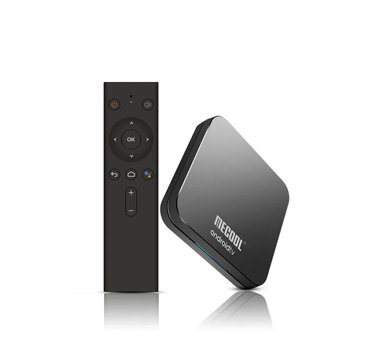 MECOOL KM9 Pro Sprach steuerung TV-Box Google-zertifizierte Amlogic S905X2 Android 9.0 4GB DDR4 32GB ROM 2,4G/5G WiFi BT 4.1 4k