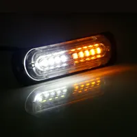 כלי רכב 24v 5w אמבר חירום אזהרת אור Strobe LED אור למשאית